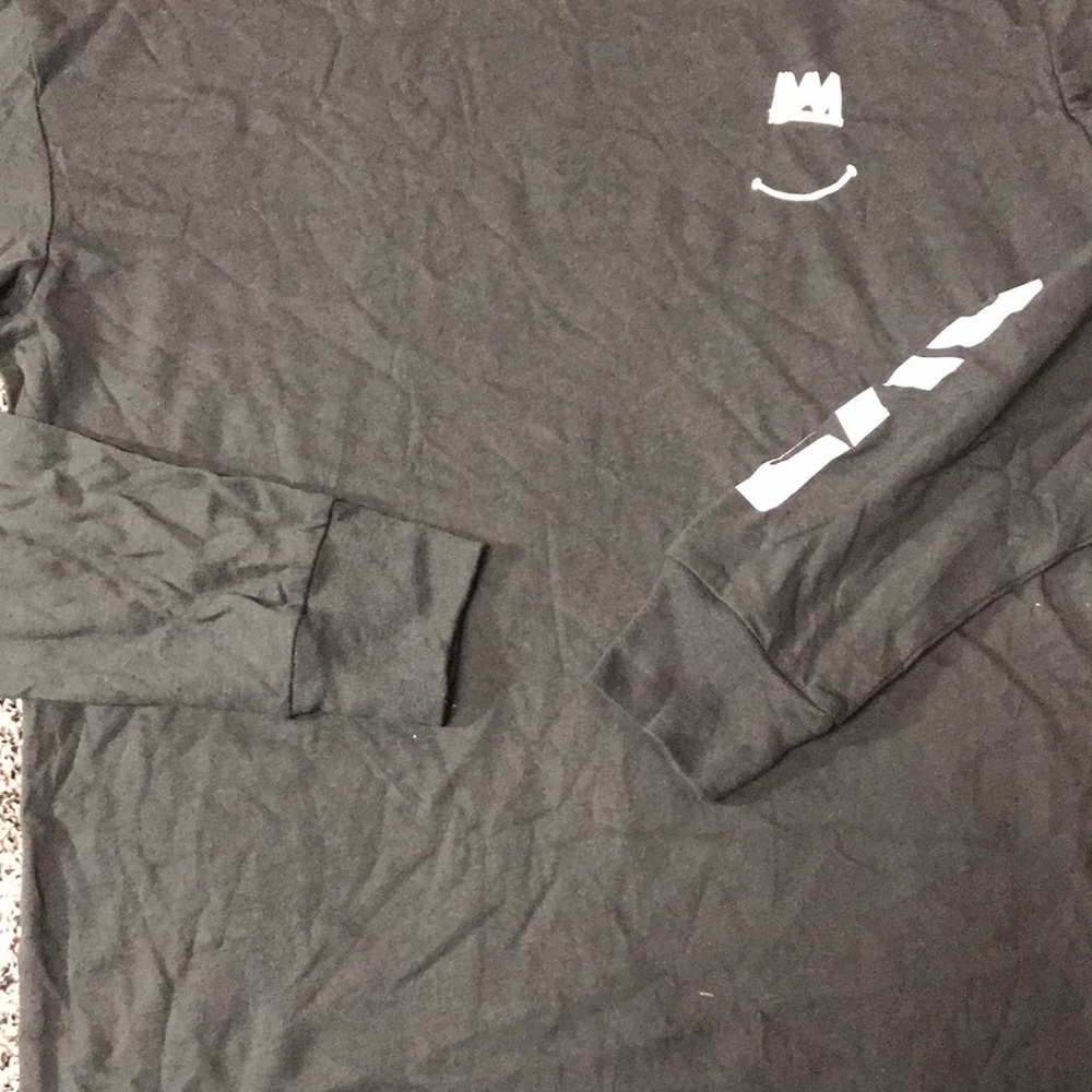 Target Black Gray Long Sleeve Unisex Graphic Tee Shirt Size XS | NWT - Picture 2 of 5